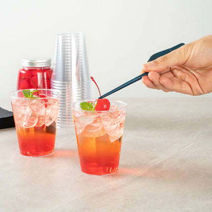 Chef 101 8 oz Clear Plastic Tumbler - 3" x 3" x 3 1/4" - 500 count box