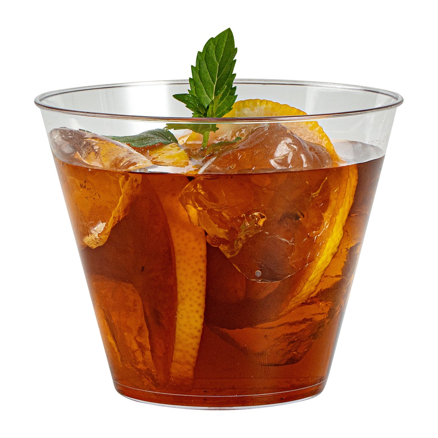 Chef 101 9 oz Clear Plastic Tumbler - 3 1/2" x 3 1/2" x 2 3/4" - 500 count box