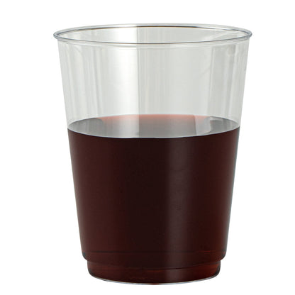 Chef 101 10 oz Clear Plastic Tumbler - 3" x 3" x 3 3/4" - 20 count box
