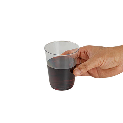 Chef 101 10 oz Clear Plastic Tumbler - 3" x 3" x 3 3/4" - 20 count box