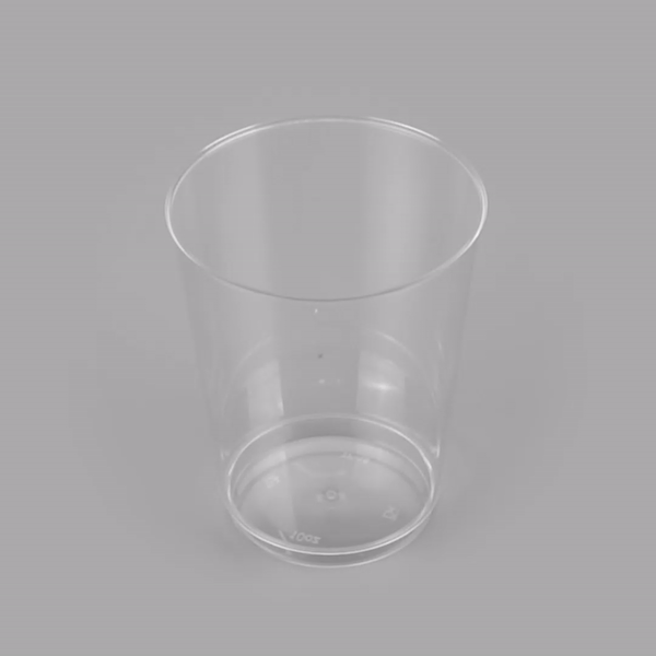 Chef 101 10 oz Clear Plastic Tumbler - 3" x 3" x 3 3/4" - 20 count box