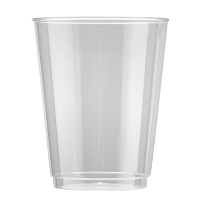 Chef 101 10 oz Clear Plastic Tumbler - 3" x 3" x 3 3/4" - 20 count box