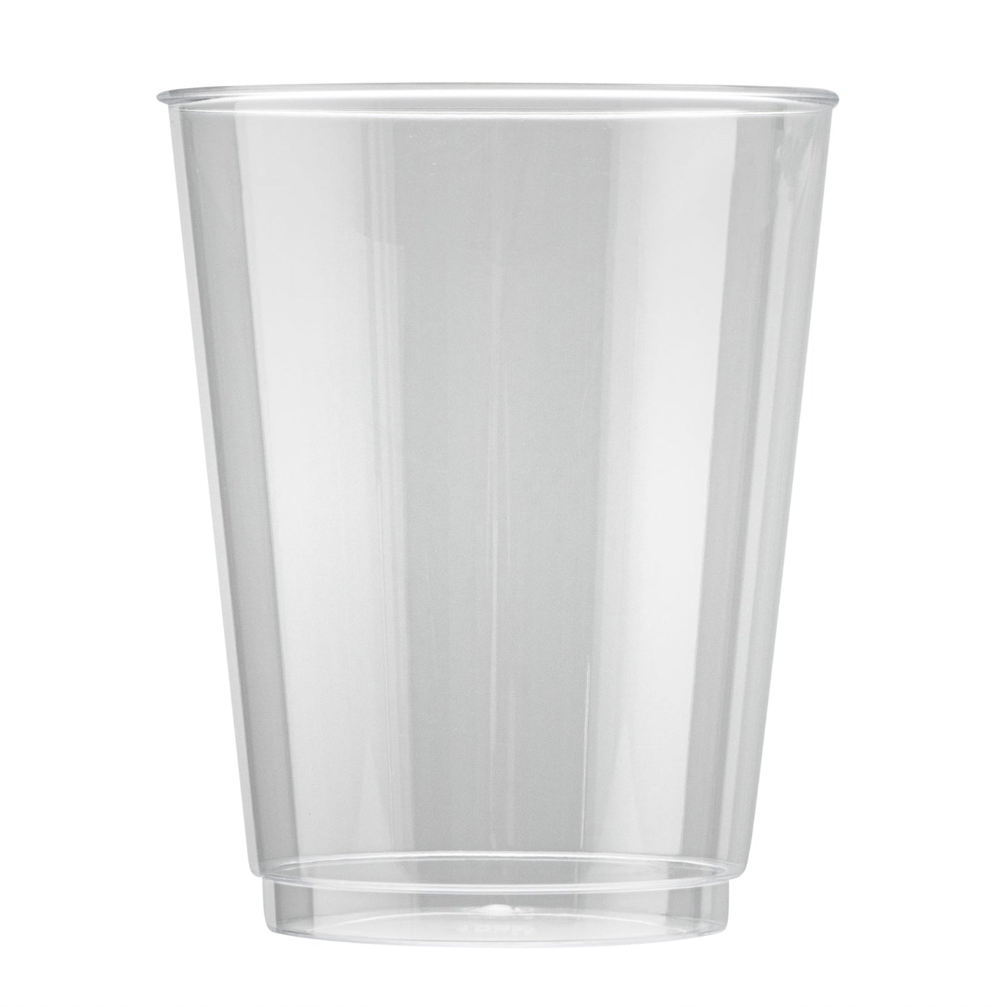 Chef 101 10 oz Clear Plastic Tumbler - 3" x 3" x 3 3/4" - 500 count box