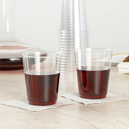 Chef 101 10 oz Clear Plastic Tumbler - 3" x 3" x 3 3/4" - 500 count box