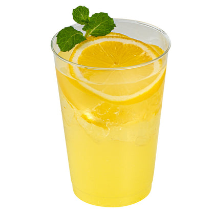 Chef 101 12 oz Clear Plastic Tumbler - 3" x 3" x 4 1/4" - 20 count box