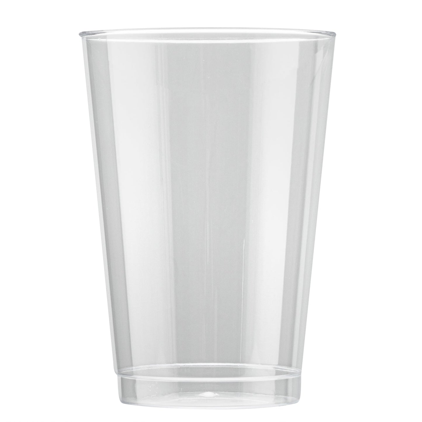 Chef 101 12 oz Clear Plastic Tumbler - 3" x 3" x 4 1/4" - 20 count box
