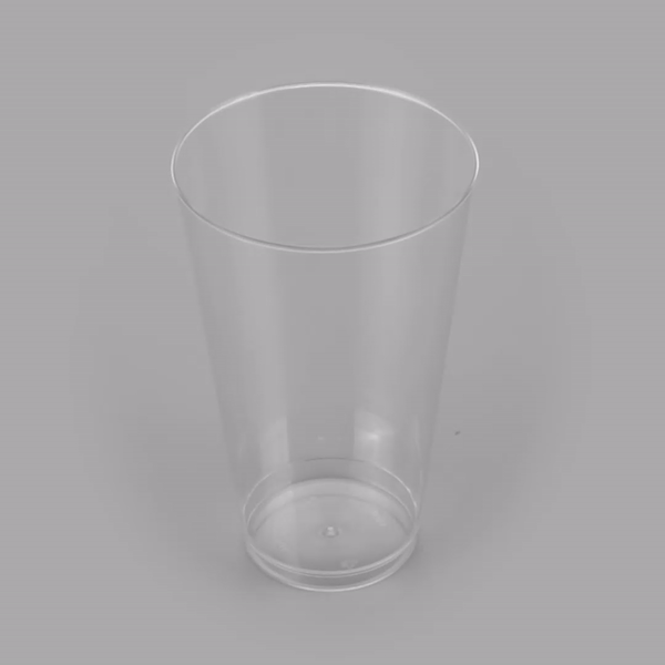 Chef 101 16 oz Clear Plastic Tumbler - 3 1/4" x 3 1/4" x 5 1/4" - 20 count box