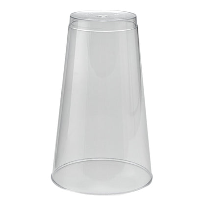 Chef 101 16 oz Clear Plastic Tumbler - 3 1/4" x 3 1/4" x 5 1/4" - 20 count box