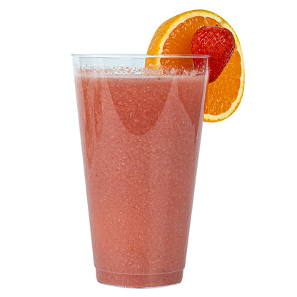 Chef 101 16 oz Clear Plastic Tumbler - 3 1/4" x 3 1/4" x 5 1/4" - 500 count box