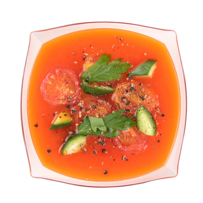 Moderna 8 oz Square Clear Plastic Bowl - 4 1/2" x 4 1/2" x 2" - 10 count box