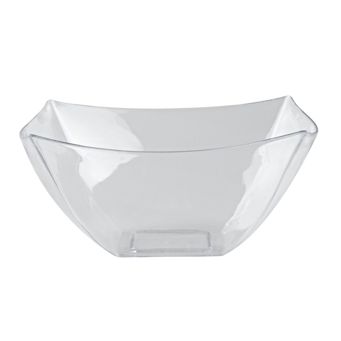 Moderna 8 oz Square Clear Plastic Bowl - 4 1/2" x 4 1/2" x 2" - 100 count box