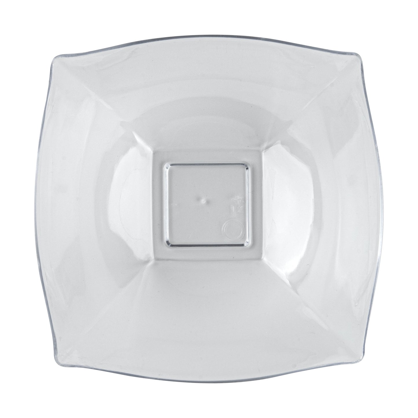 Moderna 8 oz Square Clear Plastic Bowl - 4 1/2" x 4 1/2" x 2" - 100 count box