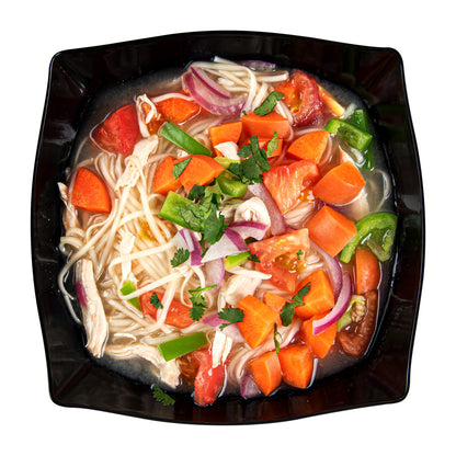 Moderna 32 oz Square Black Plastic Bowl - 7 3/4" x 7 3/4" x 2 1/4" - 10 count box