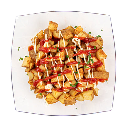 Moderna 64 oz Square Clear Plastic Serving Bowl - 9 3/4" x 9 3/4" x 3" - 10 count box