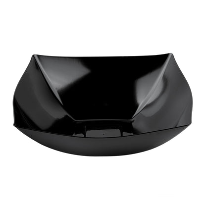 Moderna 128 oz Square Black Plastic Serving Bowl - 12" x 12" x 4" - 10 count box