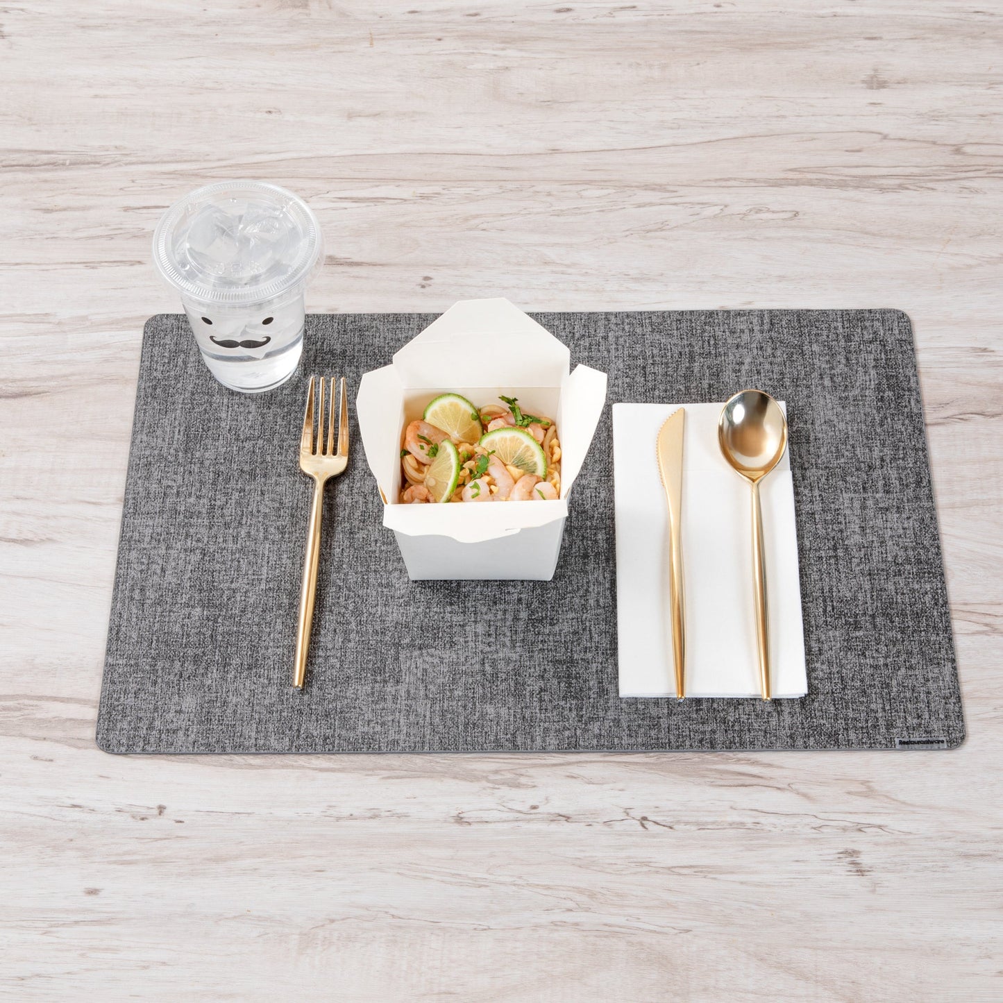 Moderna Gold Plastic Cutlery Set - 7 1/2" - 60 count box