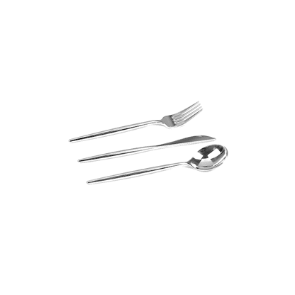 Moderna Silver Plastic Cutlery Set - 7 1/2" - 60 count box