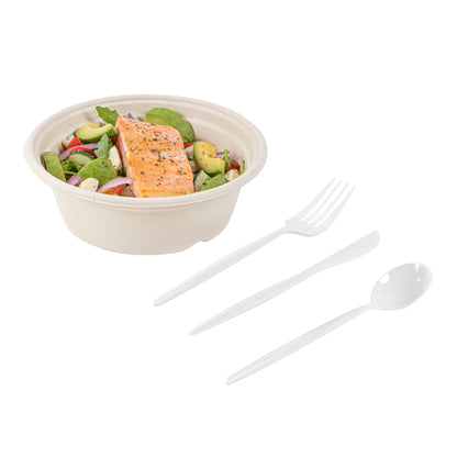 Moderna White Plastic Cutlery Set - 7 1/2" - 60 count box