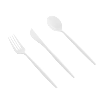 Moderna White Plastic Cutlery Set - 7 1/2" - 60 count box