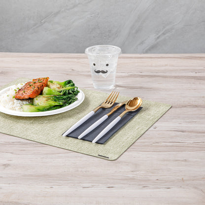 Moderna Gold Plastic Cutlery Set - with White Handle - 7 1/2" - 60 count box