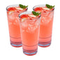 Bev Tek 20 oz Clear SAN Plastic Cooler Glass - 3 1/2" x 3 1/2" x 6 1/2" - 10 count box