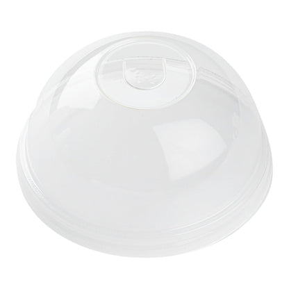Sustain Clear PLA Plastic Cold Cup Dome Lid - Fits 9, 12, 16, 20 and 22 oz, Compostable - 50 count box
