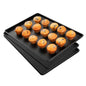 Chef 101 Rectangle Black Plastic Display Tray - 26" x 18" - 10 count box