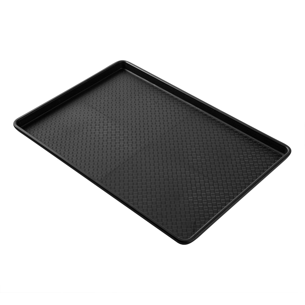 Chef 101 Rectangle Black Plastic Display Tray - 26" x 18" - 10 count box