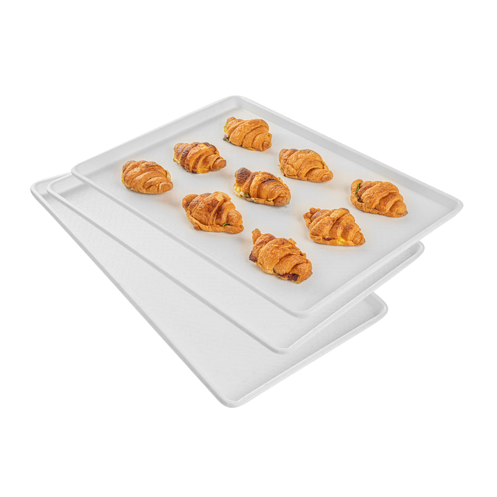 Chef 101 Rectangle White Plastic Display Tray - 26" x 18" - 1 count box
