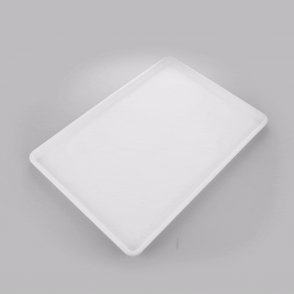 Chef 101 Rectangle White Plastic Display Tray - 26" x 18" - 1 count box