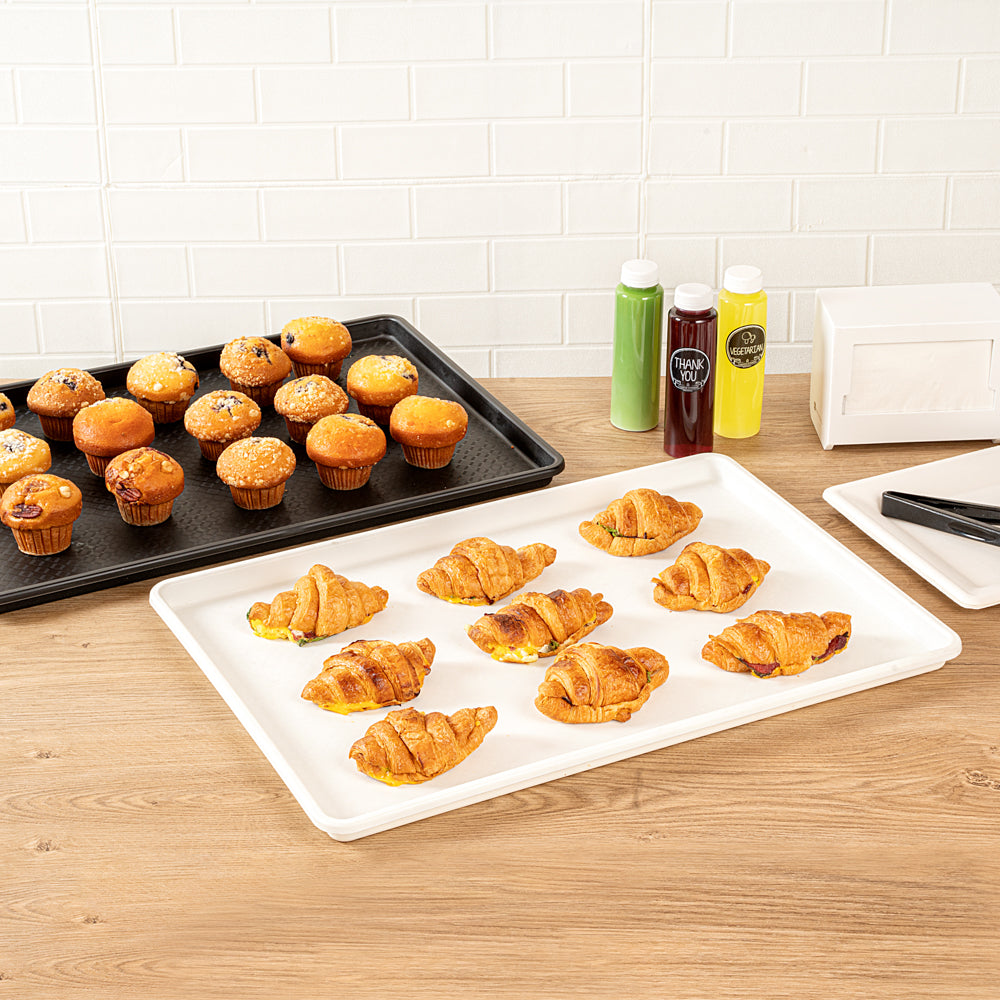 Chef 101 Rectangle White Plastic Display Tray - 26" x 18" - 1 count box