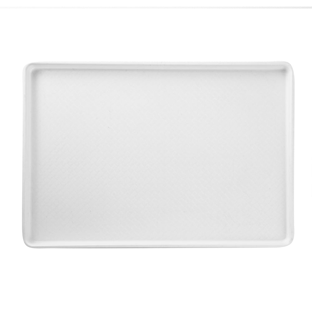Chef 101 Rectangle White Plastic Display Tray - 26" x 18" - 10 count box