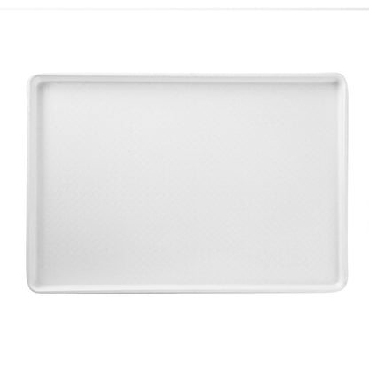 Chef 101 Rectangle White Plastic Display Tray - 26" x 18" - 10 count box