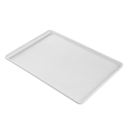 Chef 101 Rectangle White Plastic Display Tray - 26" x 18" - 10 count box