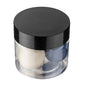 Chef 101 2 oz Round Clear Plastic Candy and Snack Jar - with Black Plastic Lid - 2" x 2" x 1 3/4" - 10 count box