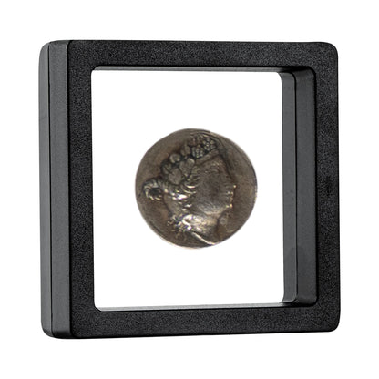 Display Tek Square Black Plastic 3D Floating Display Case - 2 3/4" x 2 3/4" x 3/4" - 10 count box