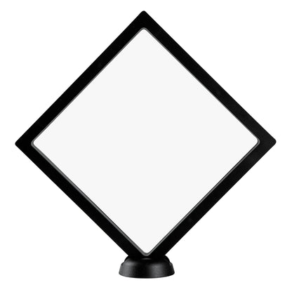Display Tek Square Black Plastic 3D Floating Display Case - 7" x 7" x 3/4" - 10 count box