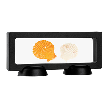 Display Tek Rectangle Black Plastic 3D Floating Display Case - 7" x 2 3/4" x 3/4" - 10 count box