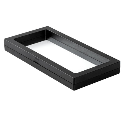 Display Tek Rectangle Black Plastic 3D Floating Display Case - 7" x 3 1/2" x 3/4" - 10 count box