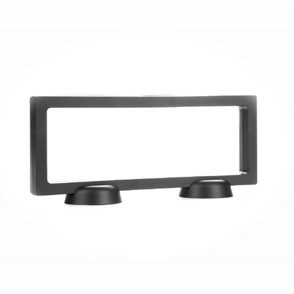 Display Tek Rectangle Black Plastic 3D Floating Display Case - 9" x 3 1/2" x 3/4" - 10 count box