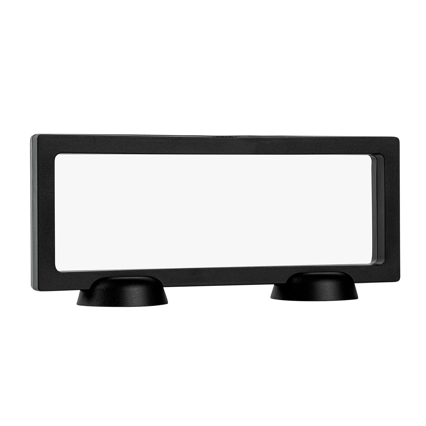 Display Tek Rectangle Black Plastic 3D Floating Display Case - 9" x 3 1/2" x 3/4" - 10 count box