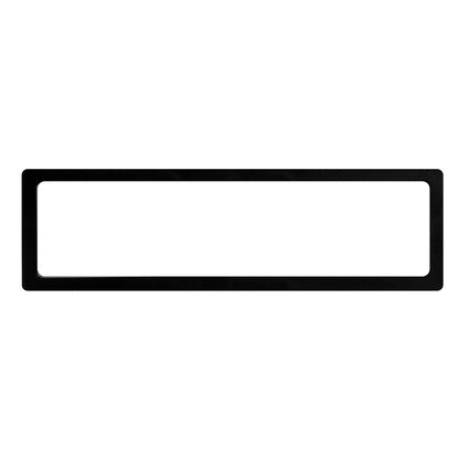 Display Tek Rectangle Black Plastic 3D Floating Display Case - 11 3/4" x 3 1/2" x 3/4" - 10 count box