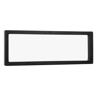 Display Tek Rectangle Black Plastic 3D Floating Display Case - 11 3/4" x 4 1/4" x 3/4" - 10 count box