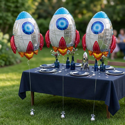 Balloonify Mylar Rocket Ship Balloon - 28 3/4" x 23 1/2" - 1 count box
