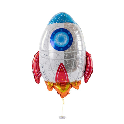 Balloonify Mylar Rocket Ship Balloon - 28 3/4" x 23 1/2" - 100 count box