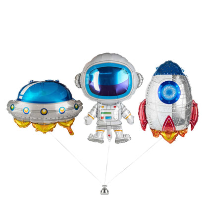 Balloonify Mylar 3-Piece Space Balloon Set - 1 count box