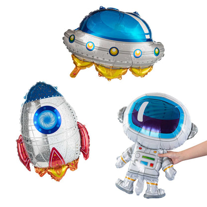 Balloonify Mylar 3-Piece Space Balloon Set - 1 count box