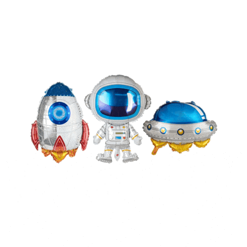Balloonify Mylar 3-Piece Space Balloon Set - 1 count box