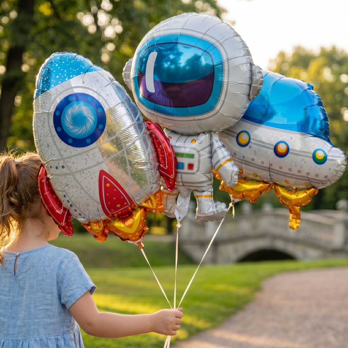 Balloonify Mylar 3-Piece Space Balloon Set - 1 count box