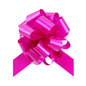 Gift Tek Hot Pink Plastic Flora Satin Pull Bow - 5 1/2" - 1000 count box